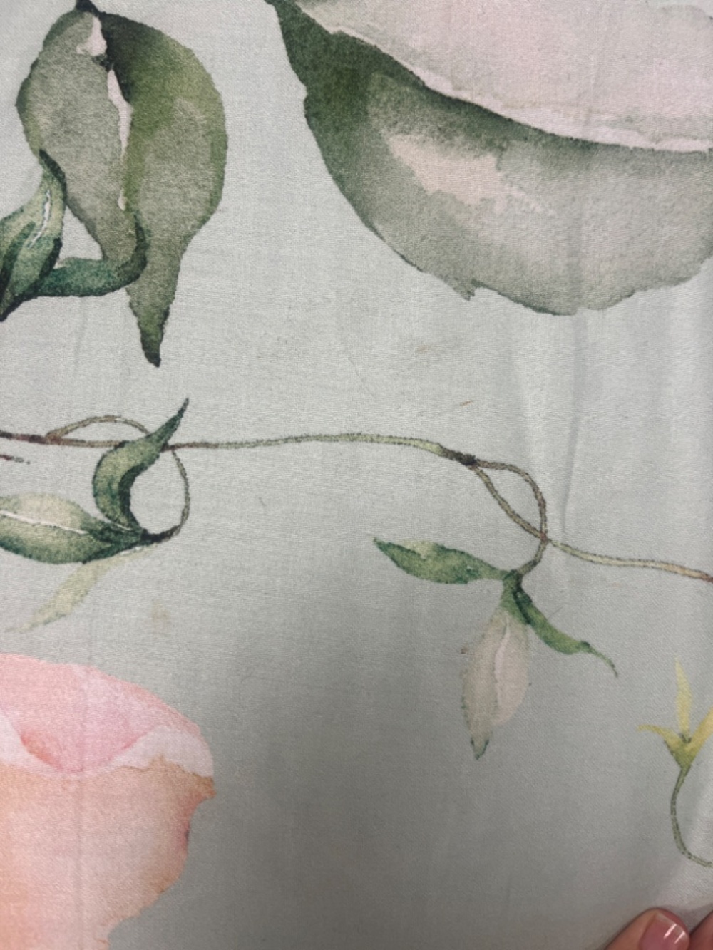 Bebejan Rose on Misty Green Reversible King Comforter Set - Picture 6 of 7